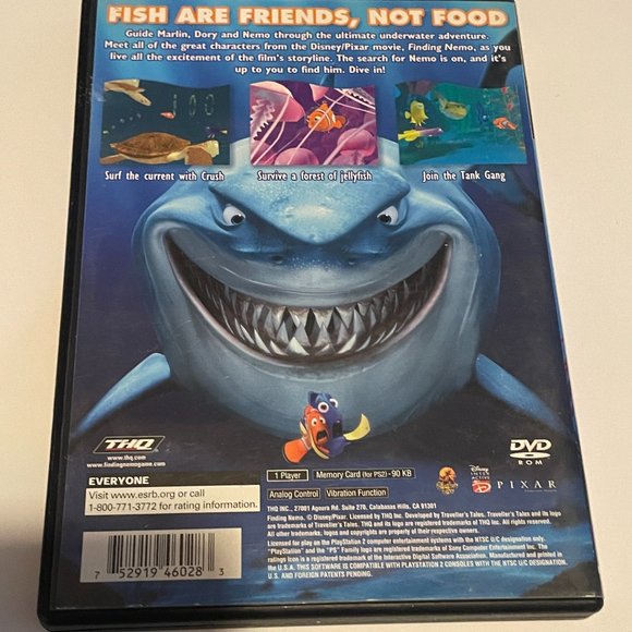 Disney Pixar FInding Nemo The Game PS2 Playstation 2 Complete in Box - Picture 2 of 3
